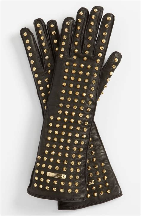 burberry studded gloves womens|burberry scarf and glove set.